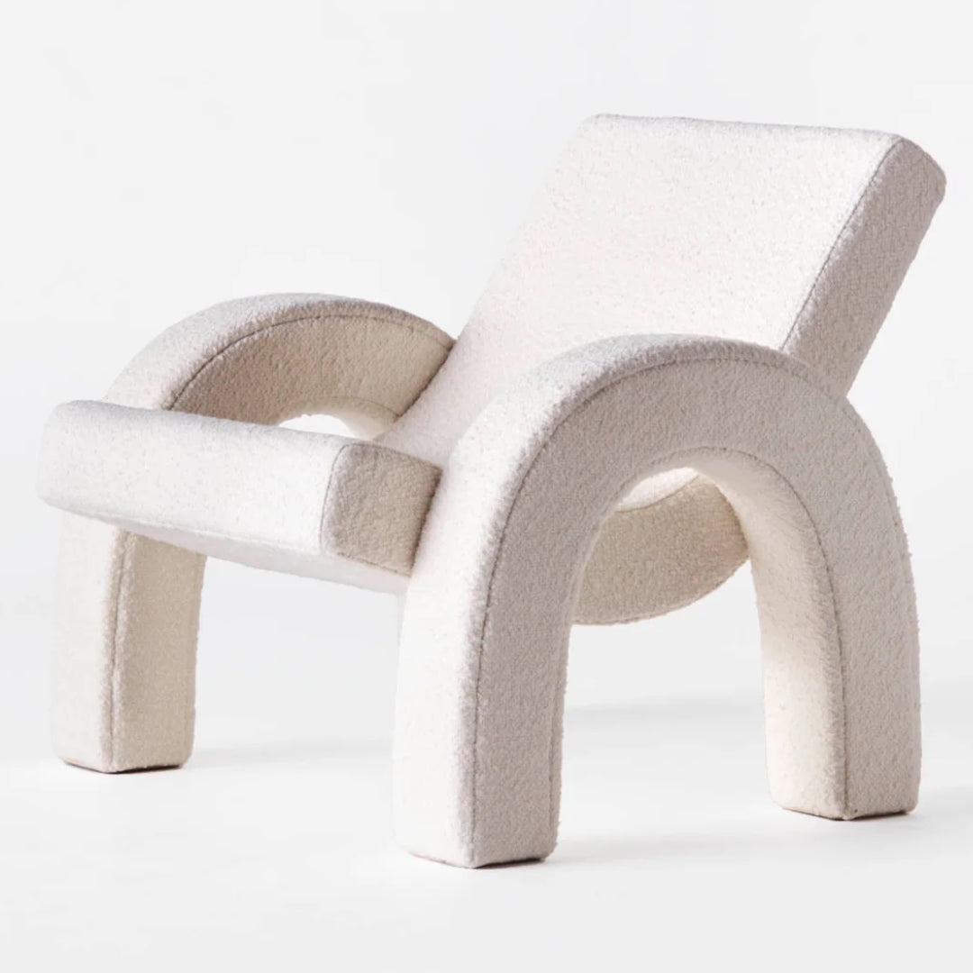 Arco Lounge Chair - Boucle White