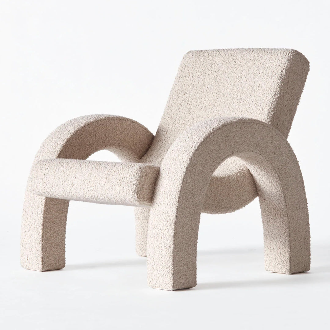 Arco Lounge Chair - Small - Boucle Beige