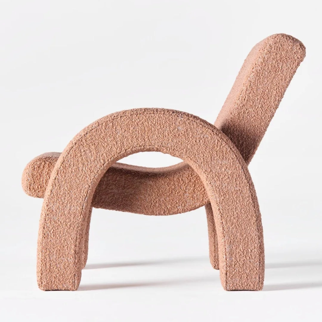 Arco Lounge Chair - Small - Boucle Pink