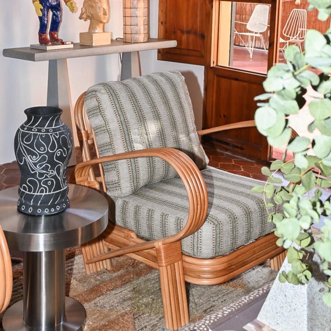 Bamboo Lounge Chair - Green