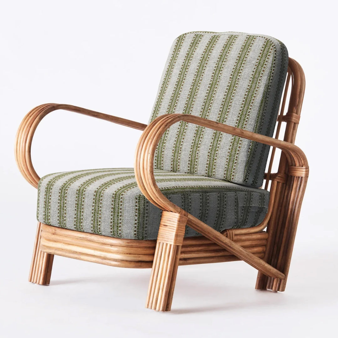 Bamboo Lounge Chair - Green