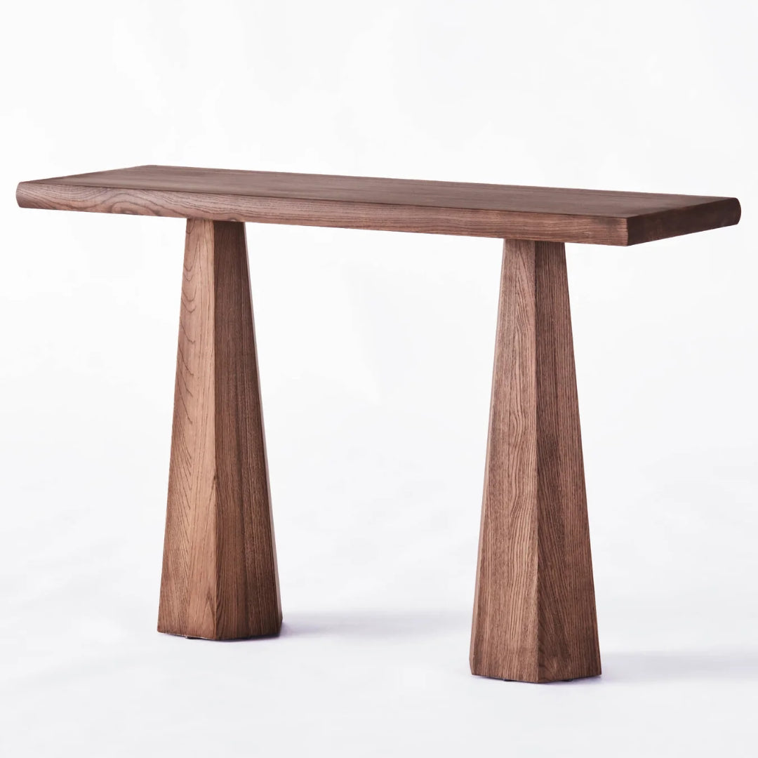 Hexagon Console Table - Stained Ash