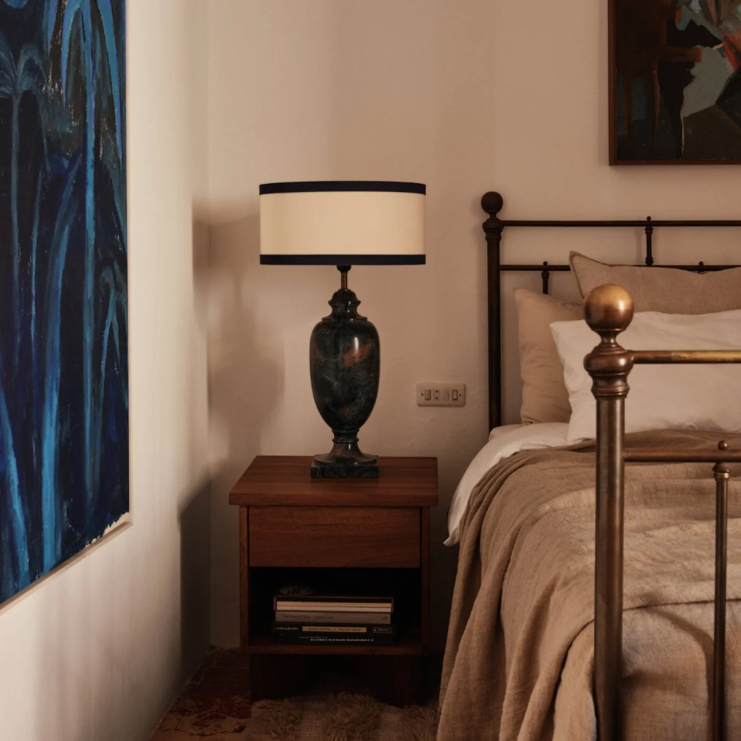 V Bedside Table Walnut