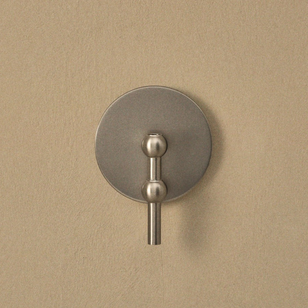 STOFF Nagel Wall Hanger, Brushed Chrome - Batten Home