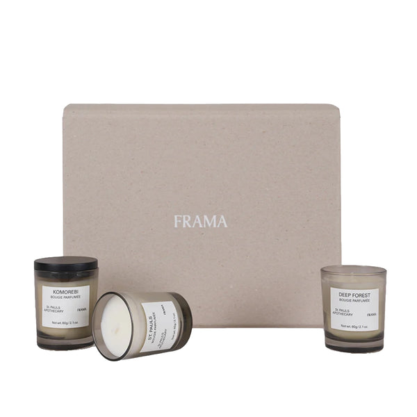 Apothecary Scented Candle Set Gift Box