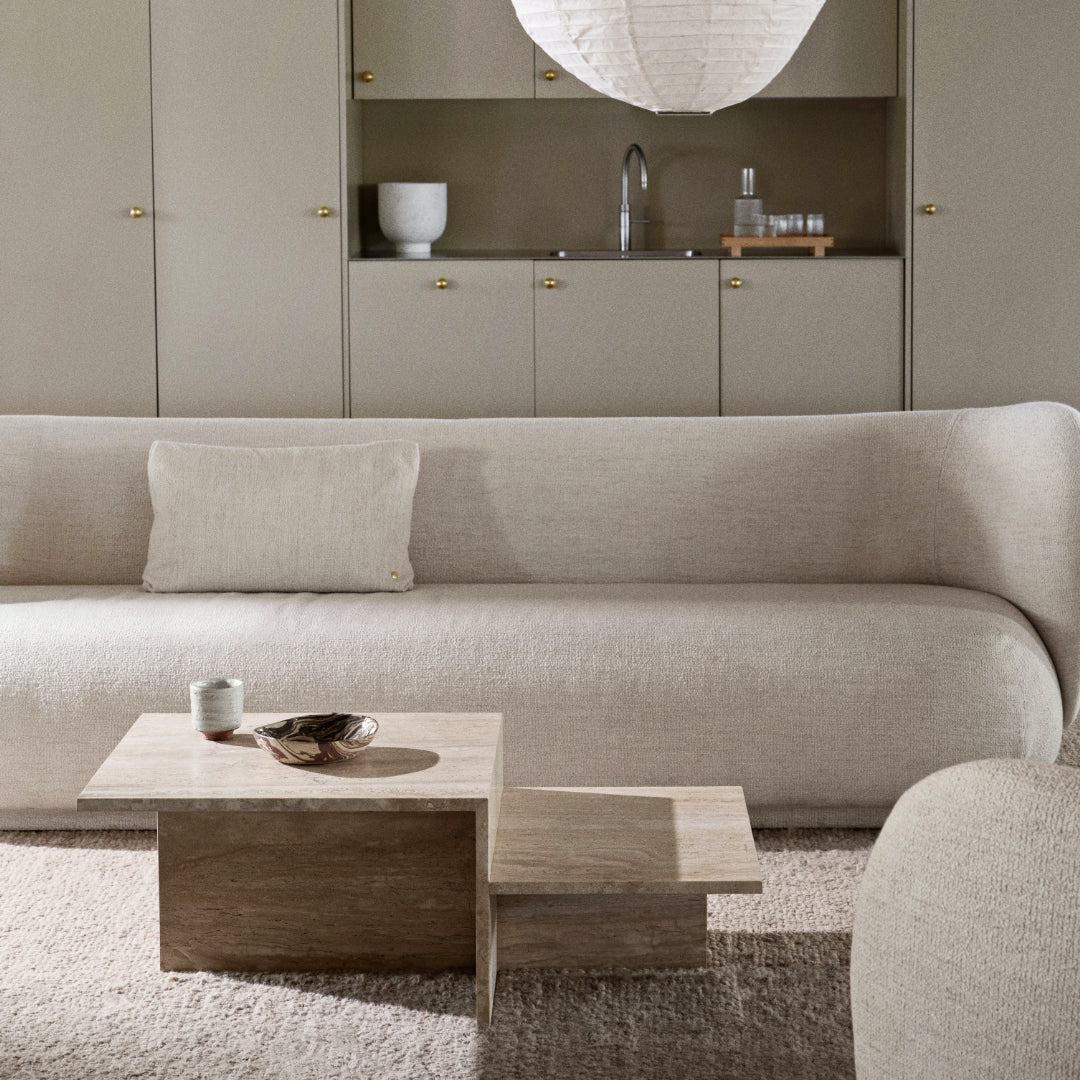 Distinct Coffee Table - Travertine - Batten Home