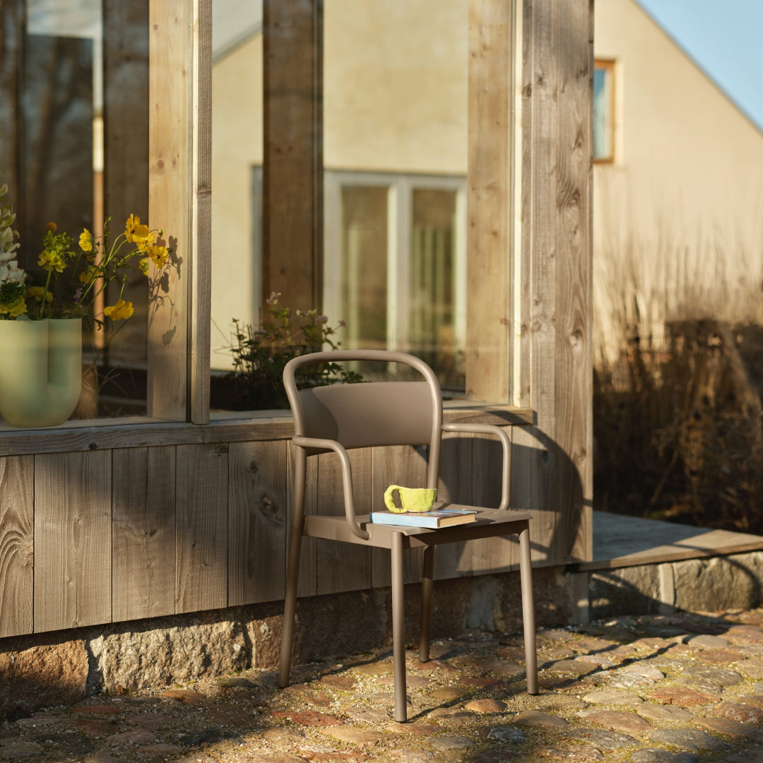 Linear Steel Arm Chair