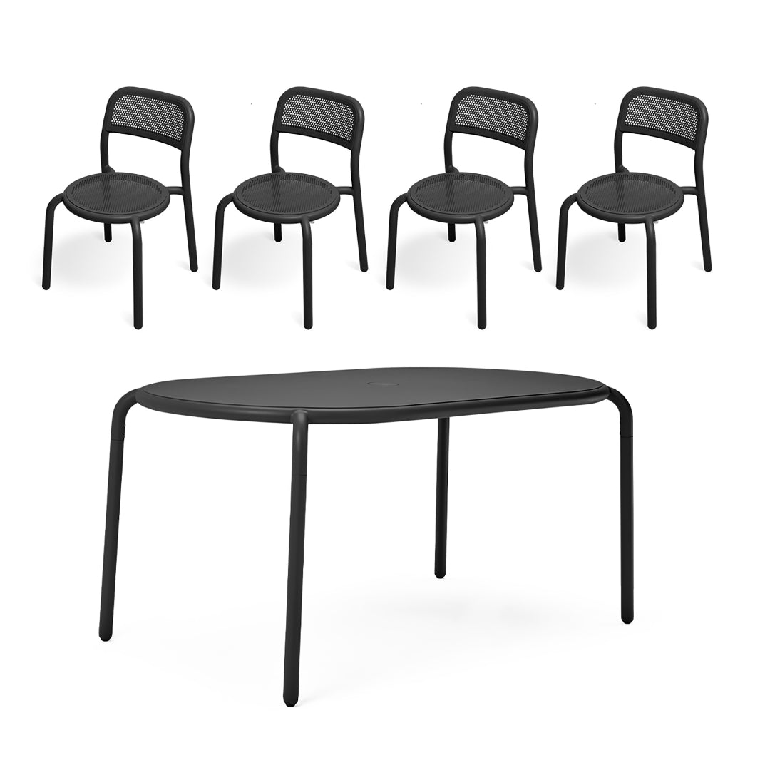 Toni Tavolo Table Set w/ 4 Chairs
