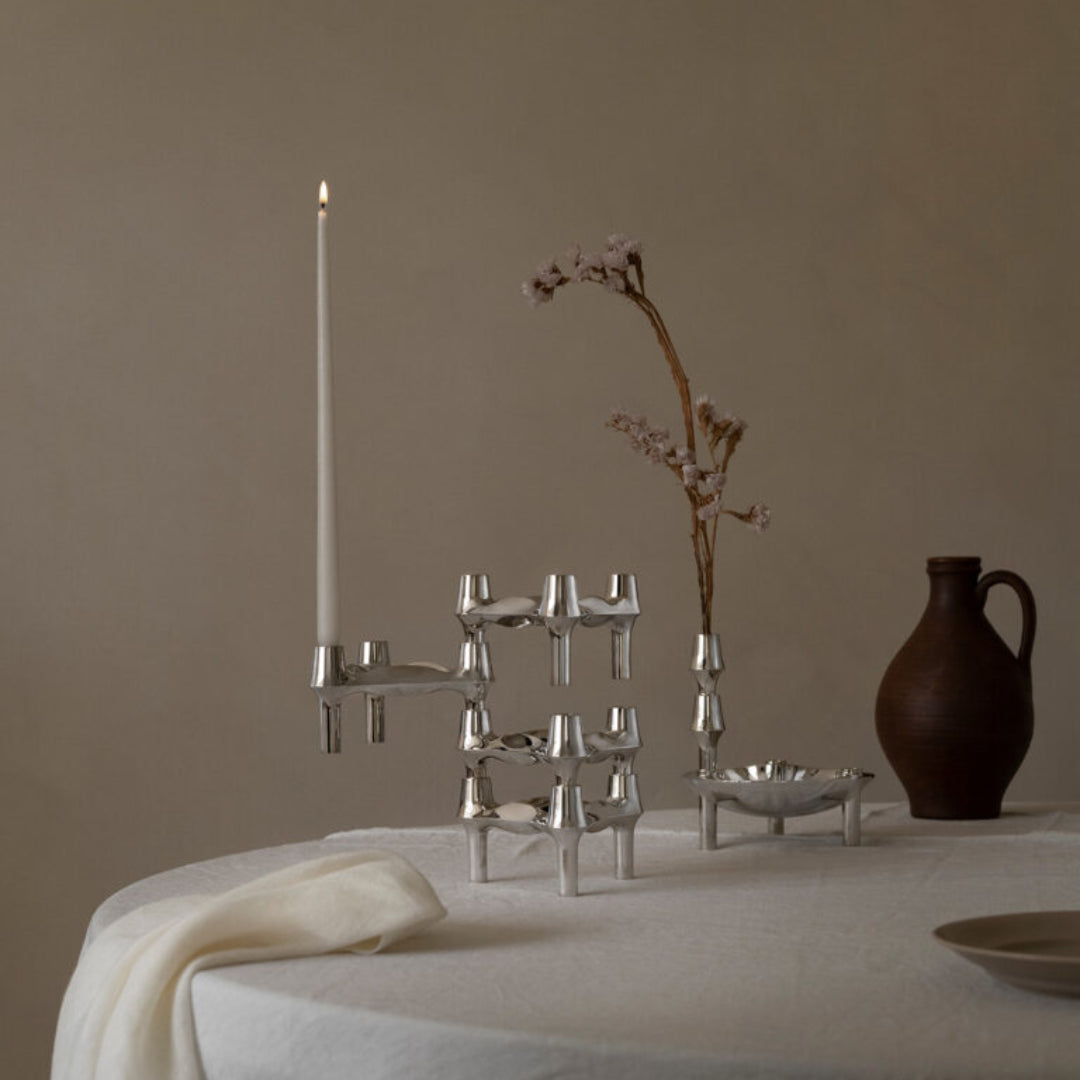 STOFF Nagel BMF Candle Holder, Chrome