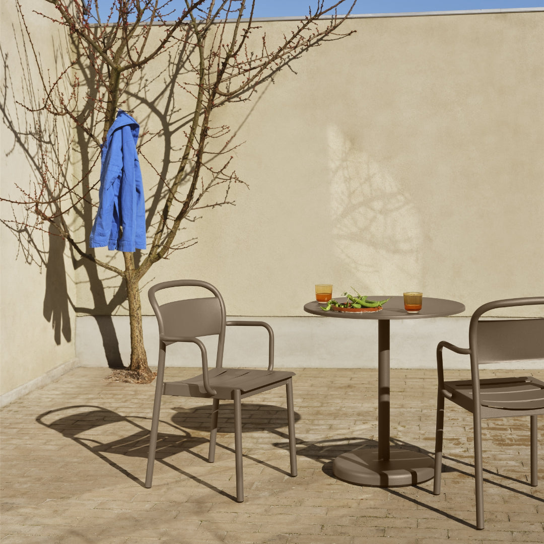 Linear Steel Café Table