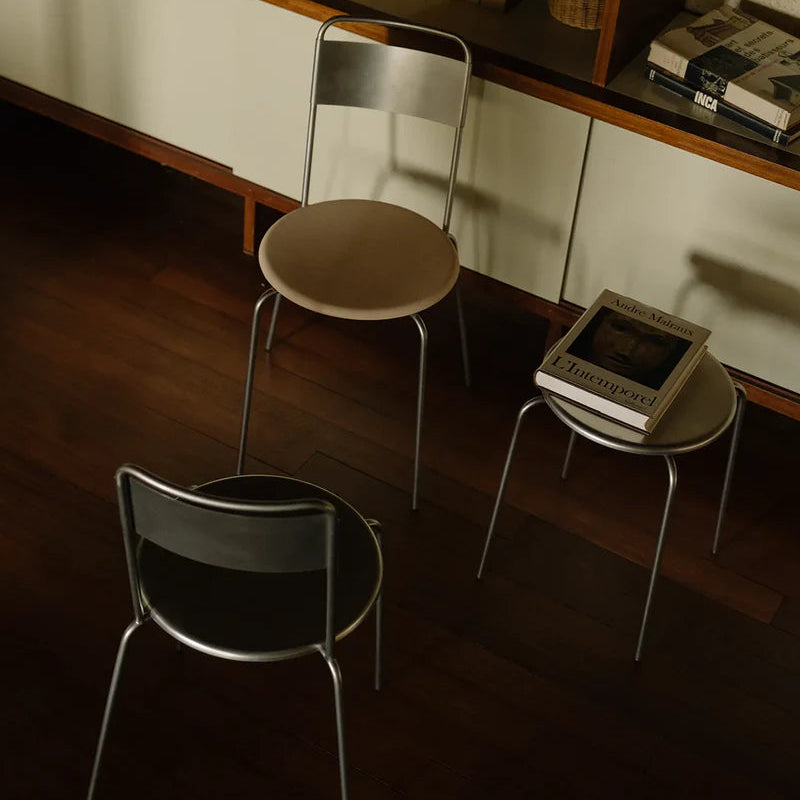 Petit Rond Chair - Leather Seat