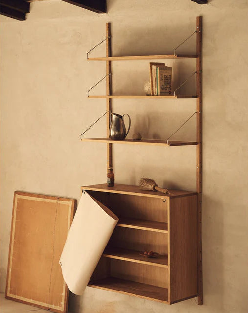 Shelf Library Canvas Cabinet Section