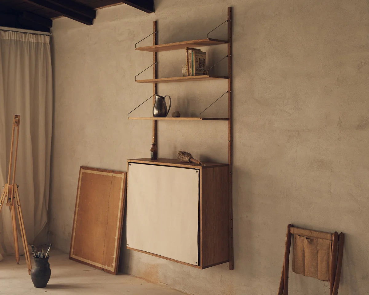 Shelf Library Canvas Cabinet Section