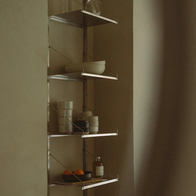 Shelf Library Single Section │ H73 │ Stainless Steel - Batten Home