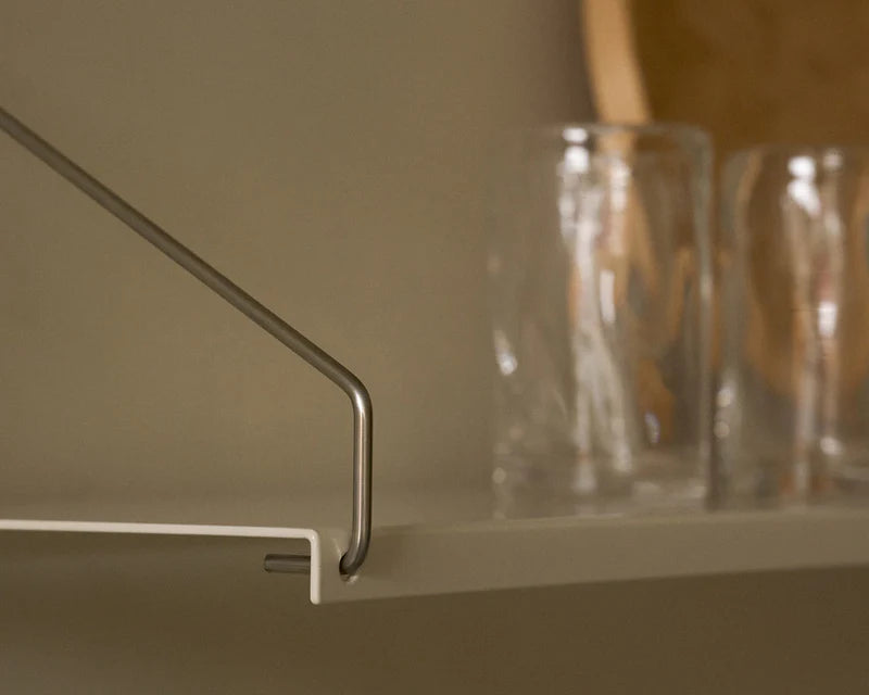 Shelf Library Single Section │ H42.7 │ Warm White Steel