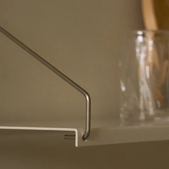 Shelf Library Single Section │ H42.7 │ Warm White Steel