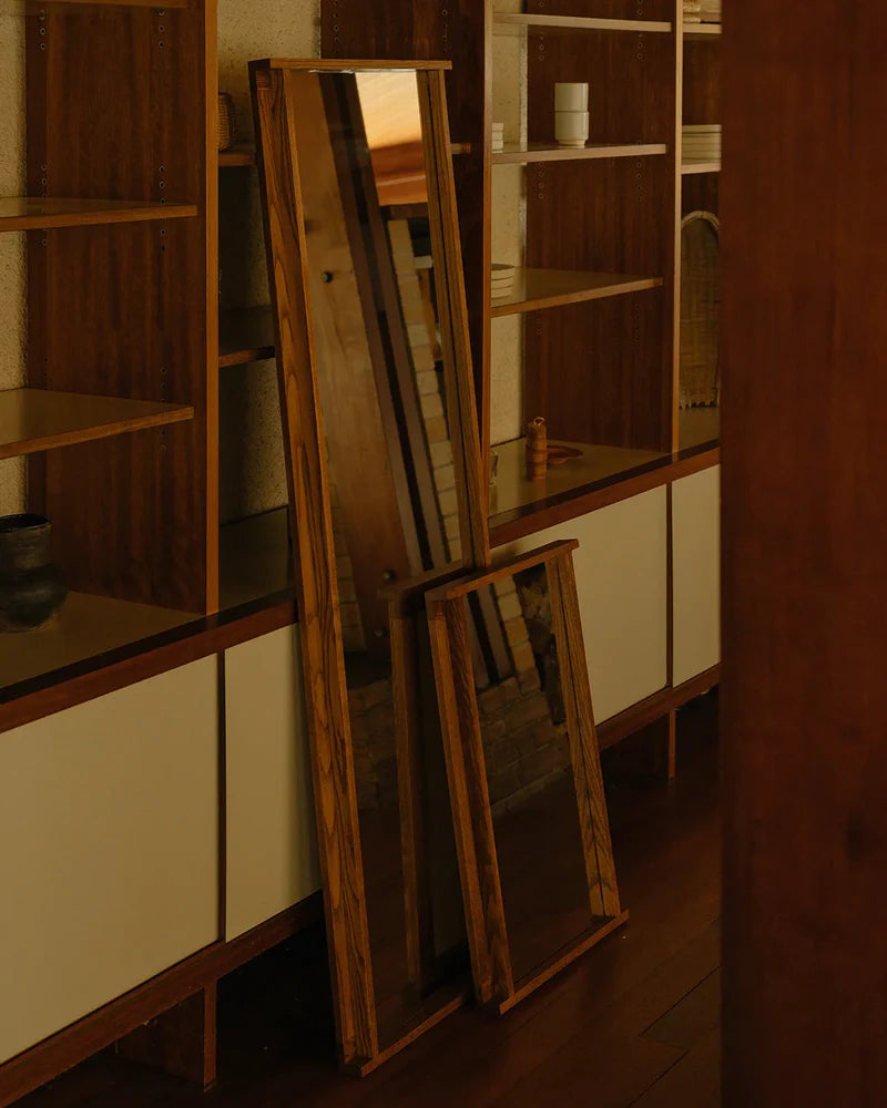 Symmetry Mirror - Honey Ash Wood