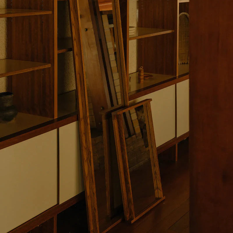 Symmetry Mirror - Honey Ash Wood