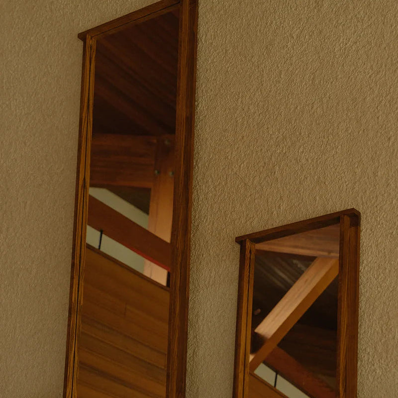 Symmetry Mirror - Honey Ash Wood