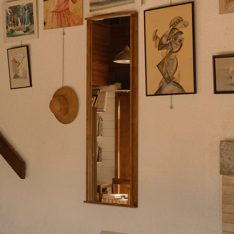 Symmetry Mirror - Honey Ash Wood