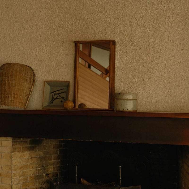 Symmetry Mirror - Honey Ash Wood