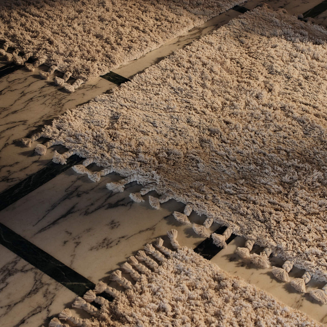 Amass Long Pile Rug - Off-White