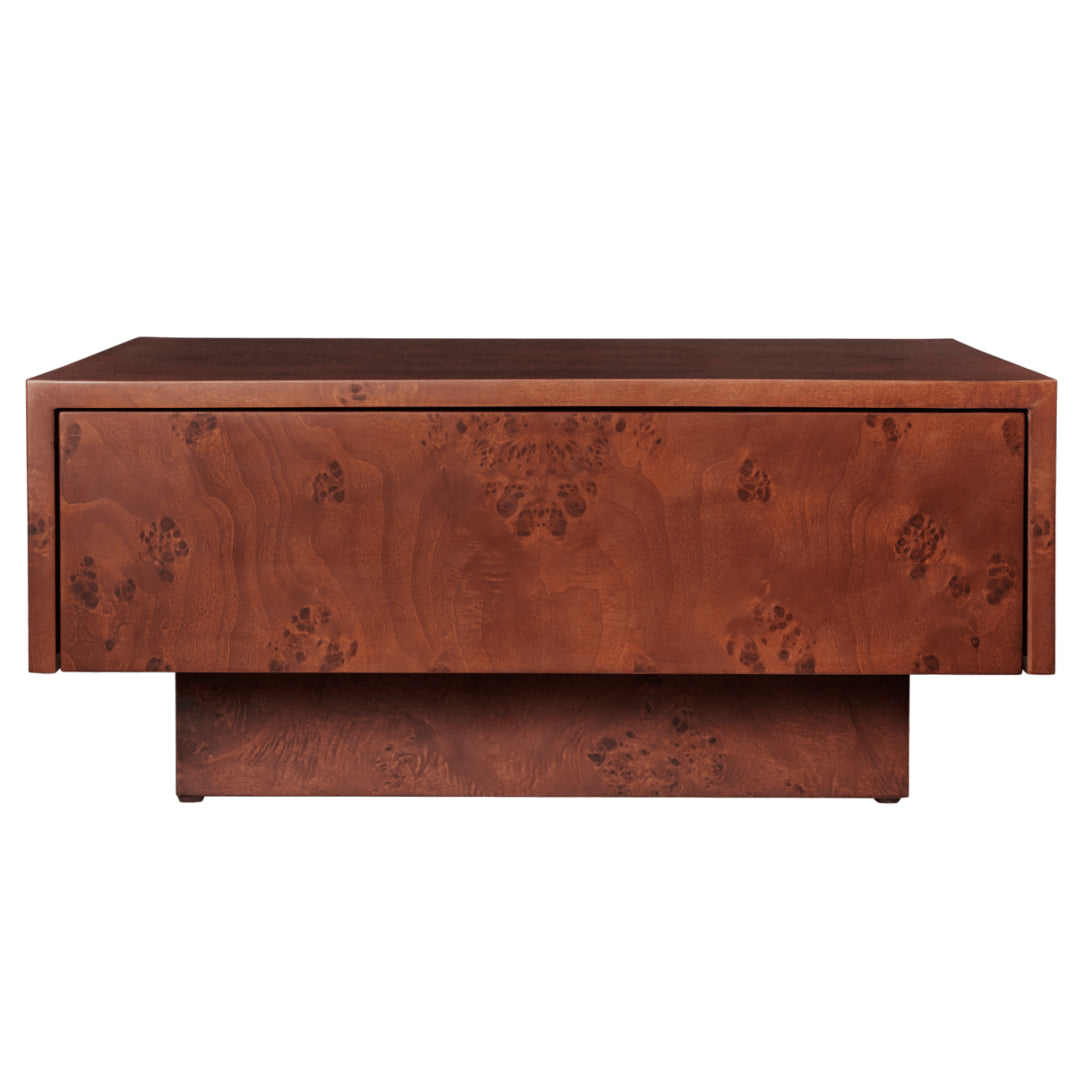 Burl Storage Coffee Table