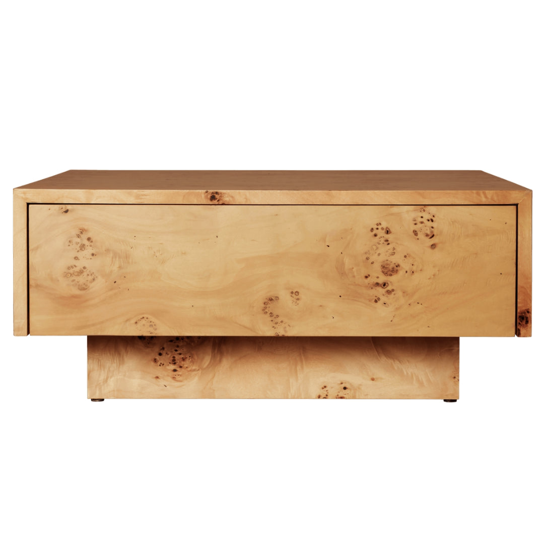 Burl Storage Coffee Table