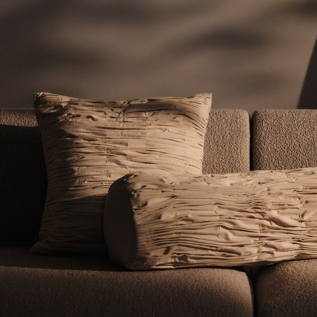 Falda Smocked Bolster Cushion