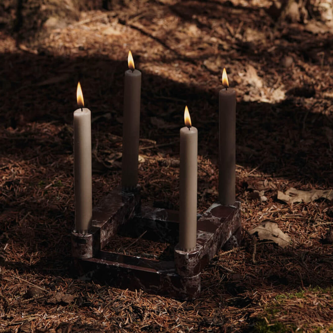 Newel Modular Candle Holder Set of 4 - Rosso