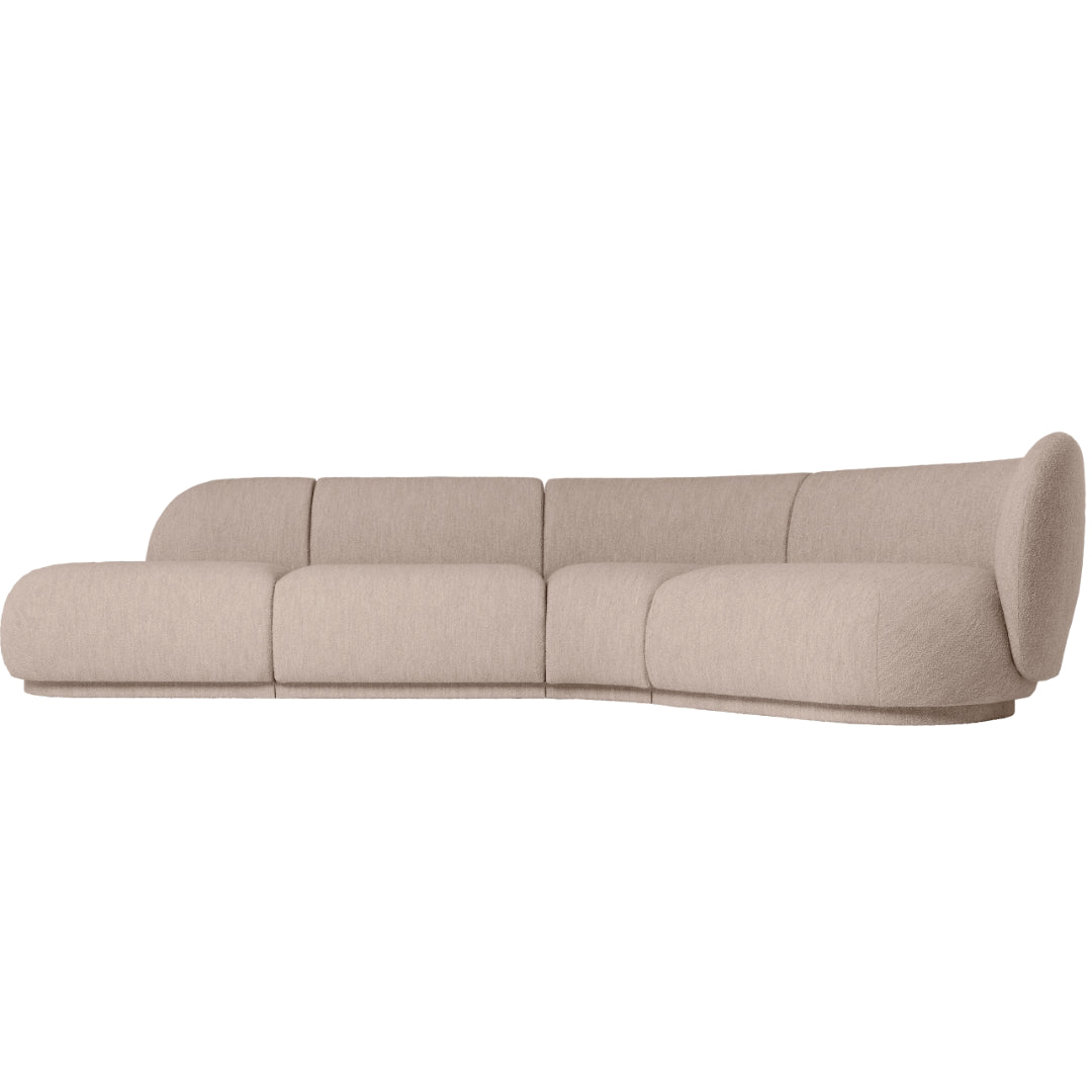Rico Modular Sofa - Corner - Narrow - Soft Bouclé - Natural