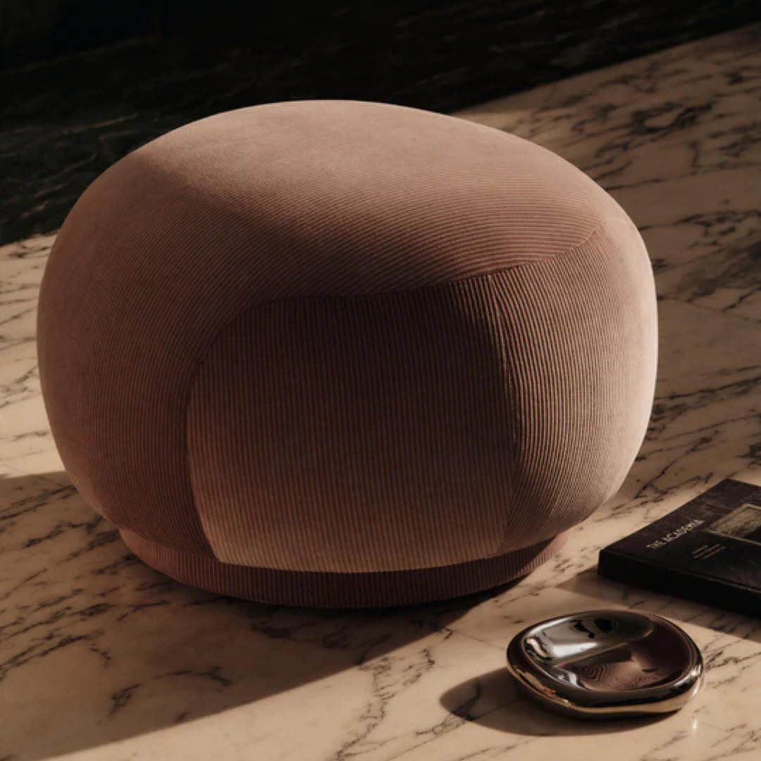 Rico Pouf - Devoré Velvet - Blush