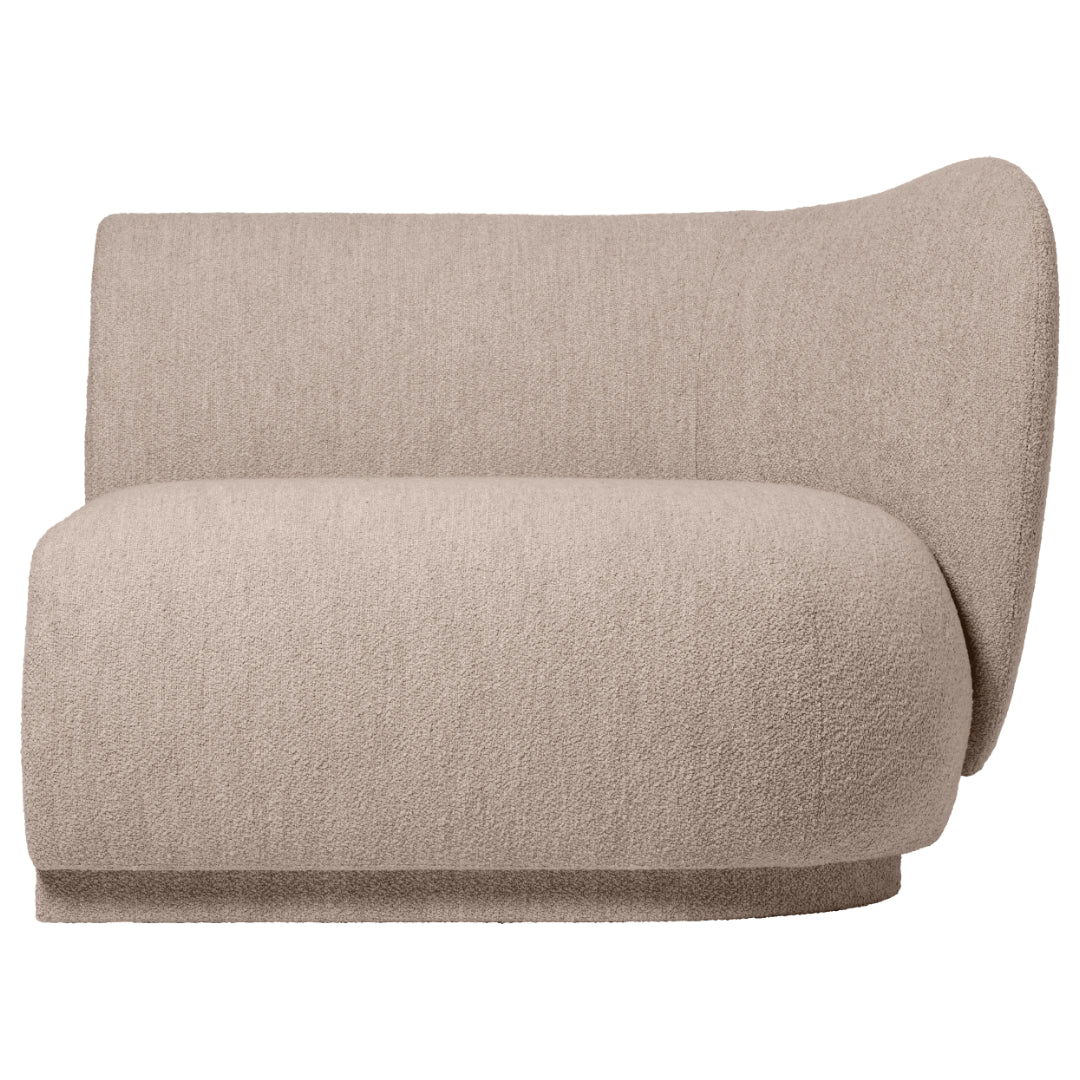 Rico Modular Sofa - Armrest Right - Soft Bouclé - Natural