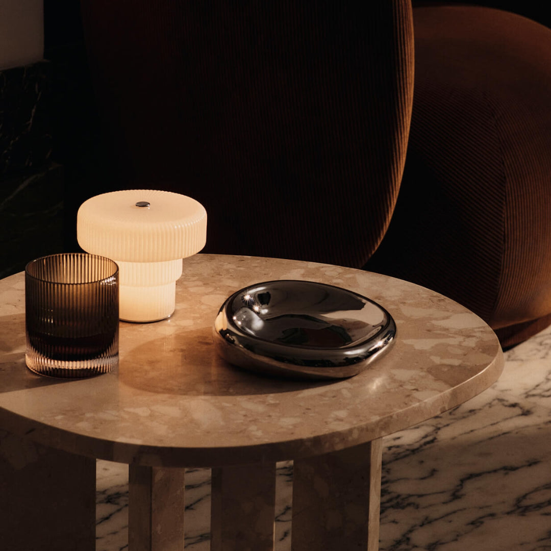 Ripple Tumbler Glasses - Set of 2 - Smoked Grey