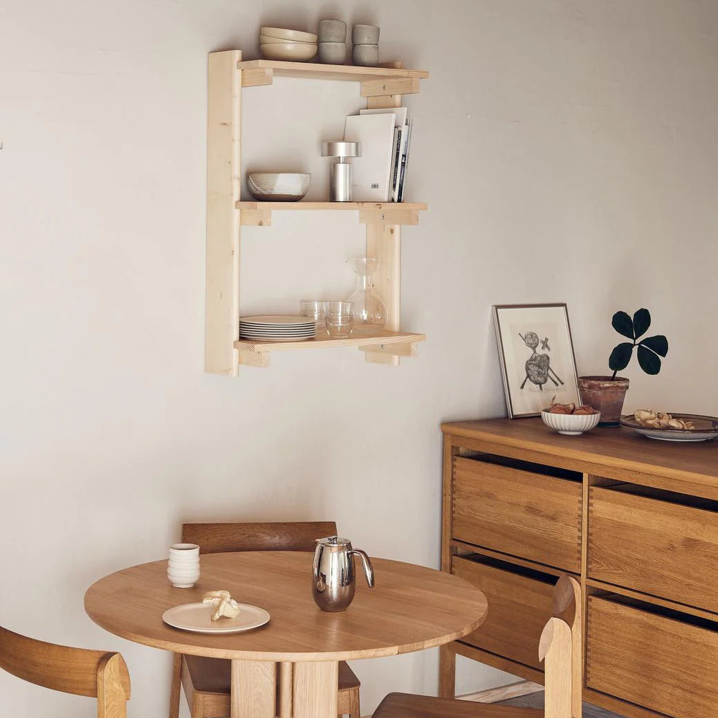 Beam Wall Shelf 3, Pine