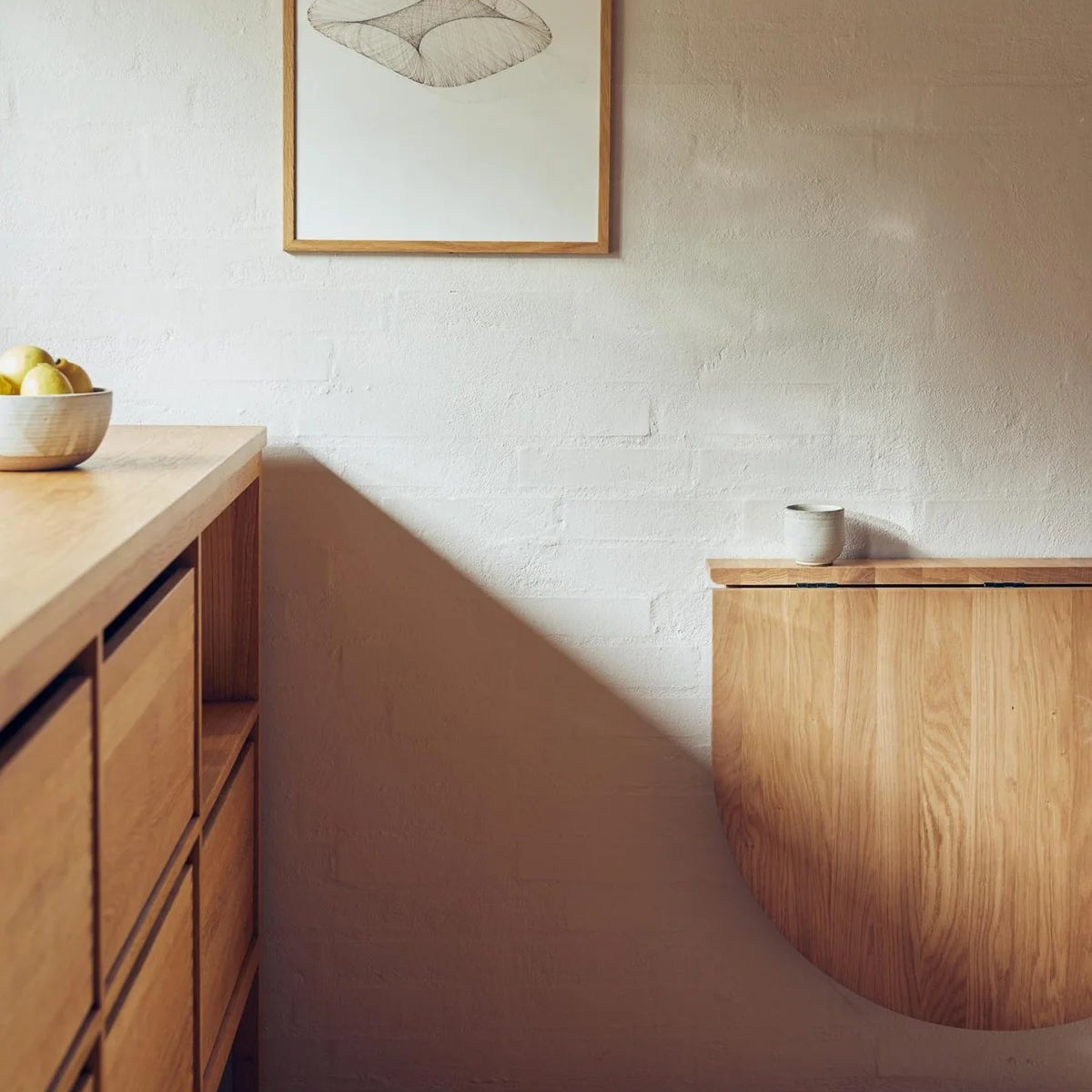 Trefoil Folding Wall Table