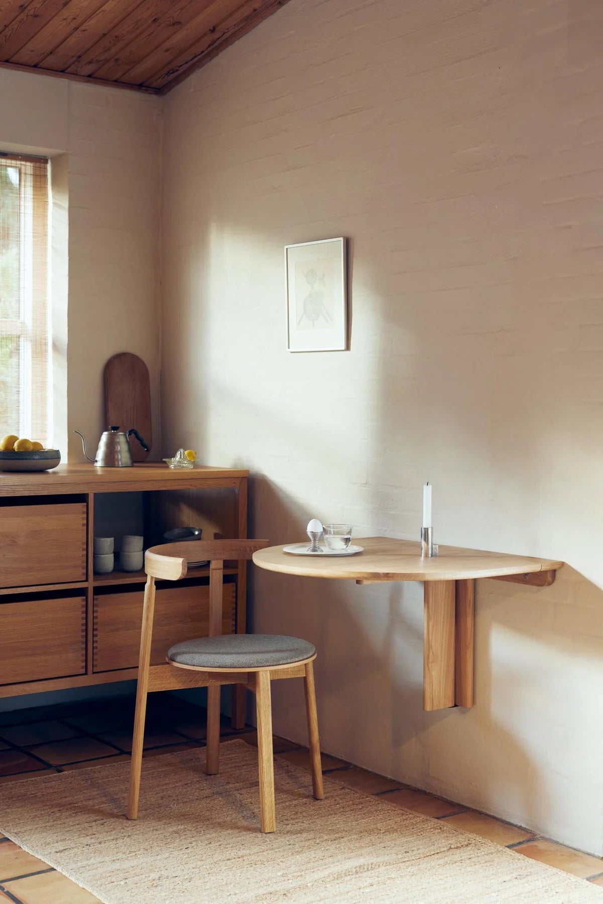 Trefoil Folding Wall Table