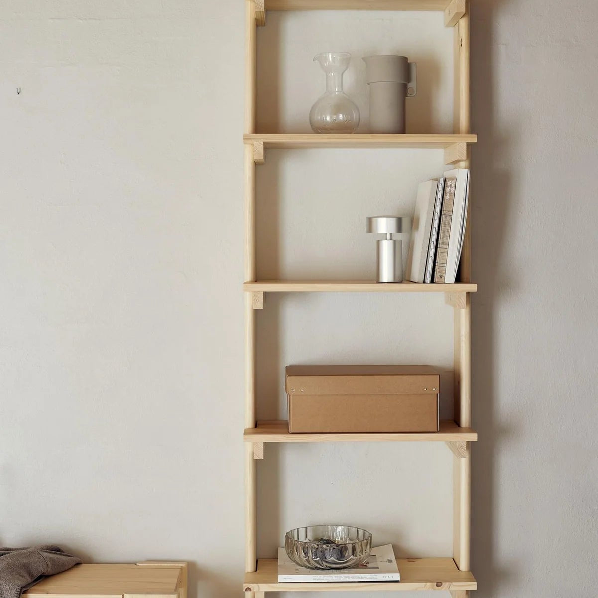 Beam Wall Shelf 5, Pine