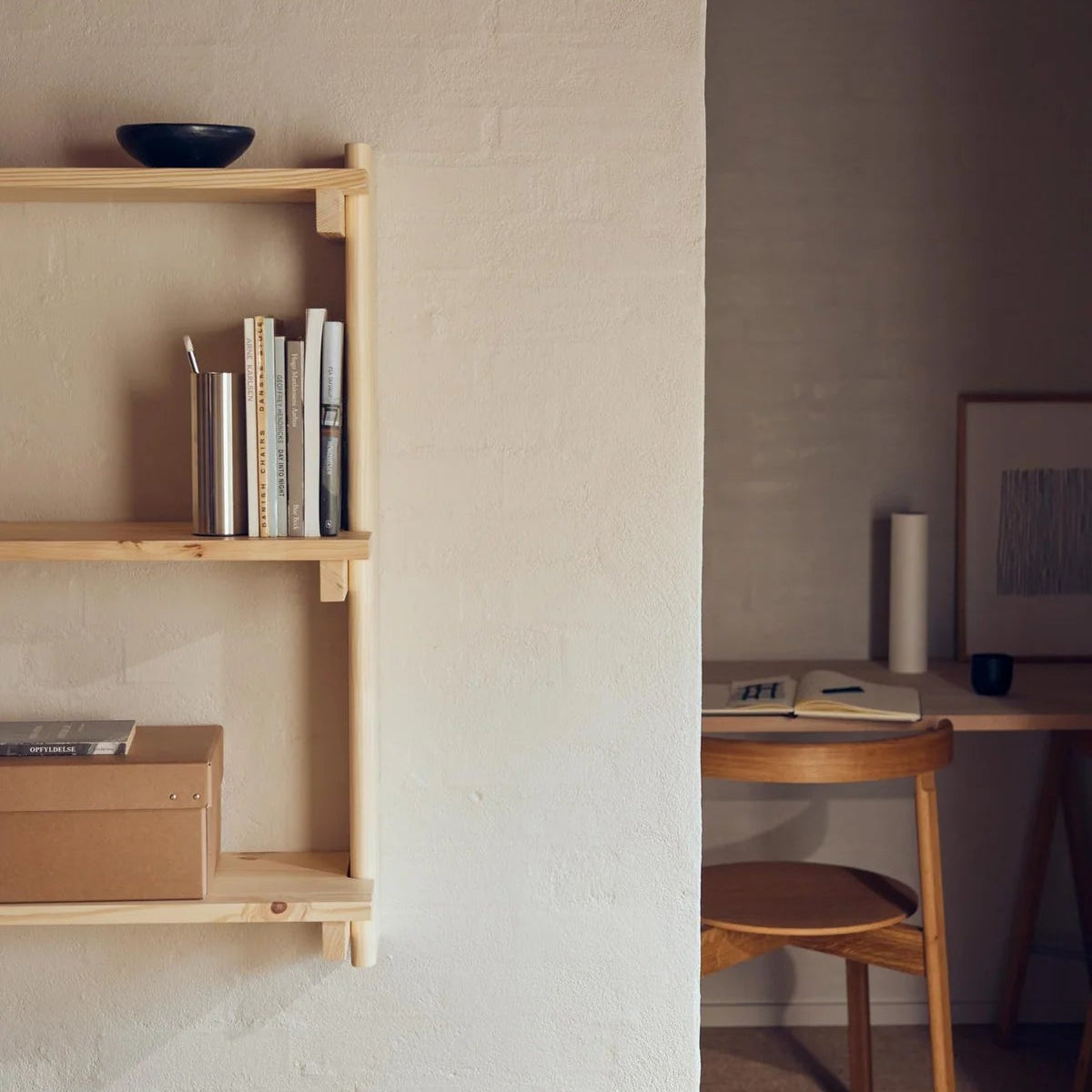 Beam Wall Shelf 3, Pine