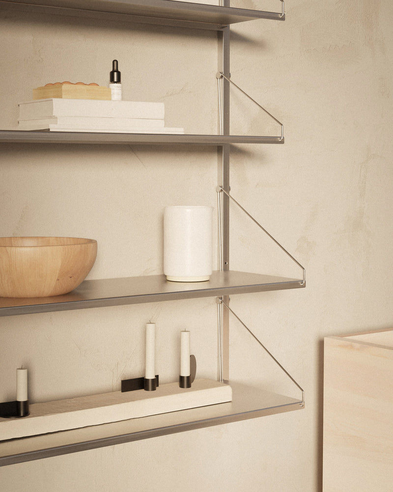 Shelf Library Single Section │ H42.7 │ Stainless Steel