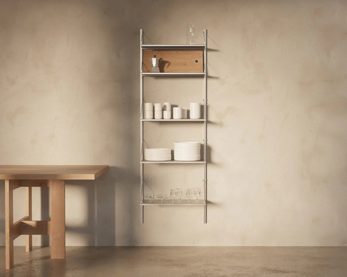 Shelf Library Single Section │ H73 │ Stainless Steel