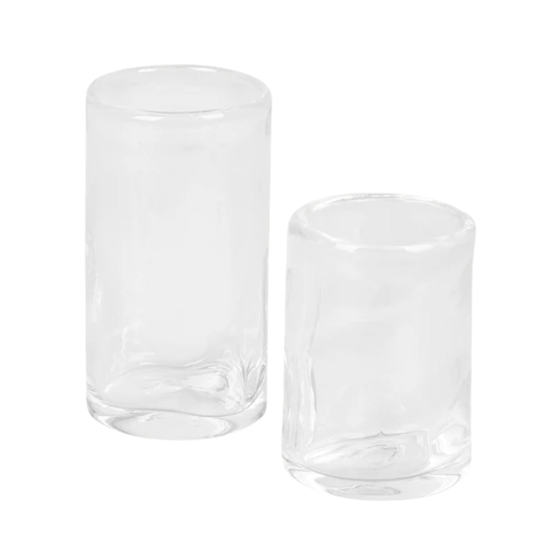 0405 Glass - Medium - Clear - Set of 2
