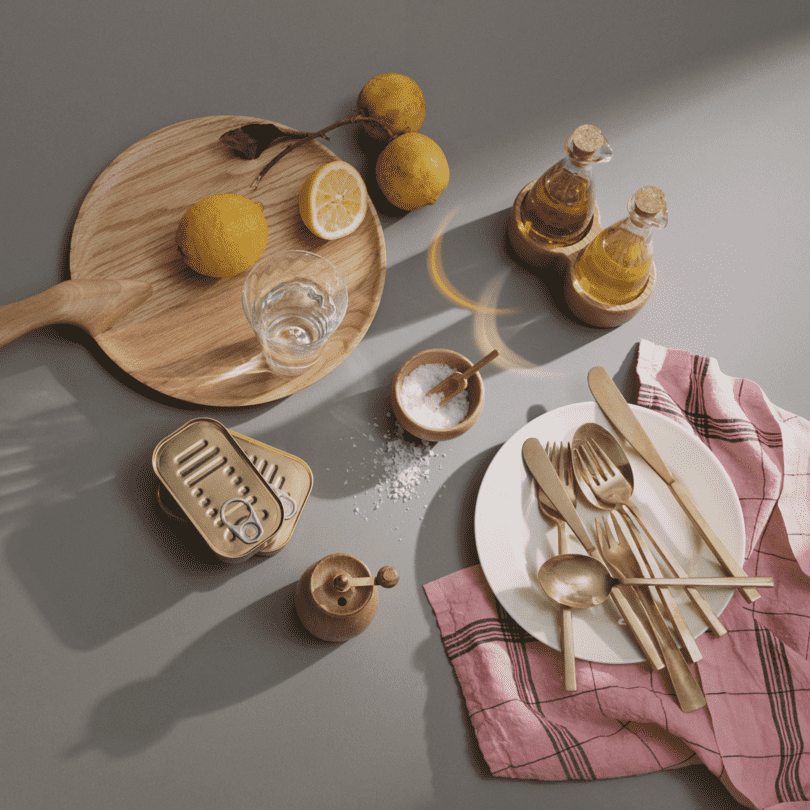 Kay Bojesen Salt Cellar w/ Spoon