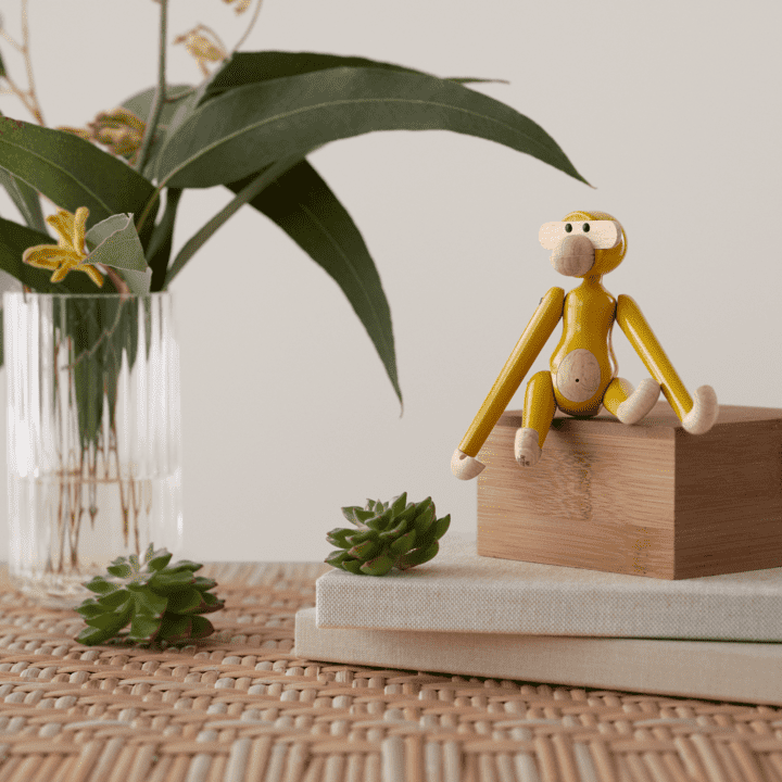 Kay Bojesen Monkey, Mini - Vintage Yellow
