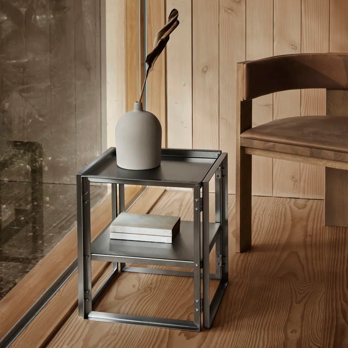 Kristina Dam Studio Stainless Steel Foldable Side Table - Batten Home