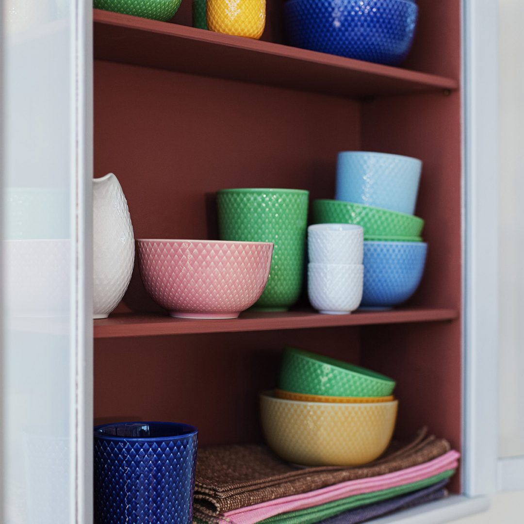 Lyngby Porcelain Rhombe Bowl 11 Rose