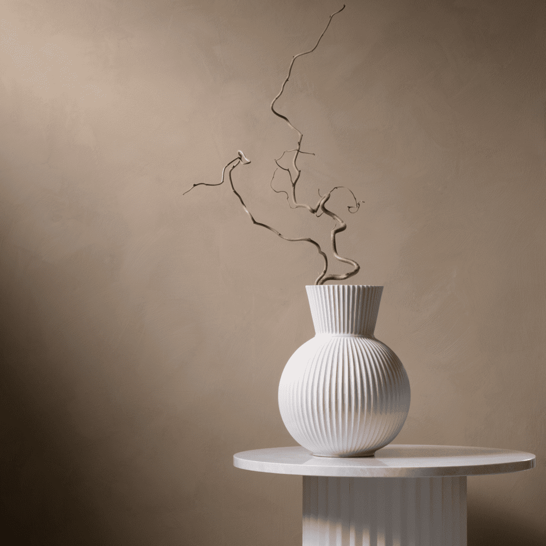 Lyngby Porcelain Tura Vase 34 White