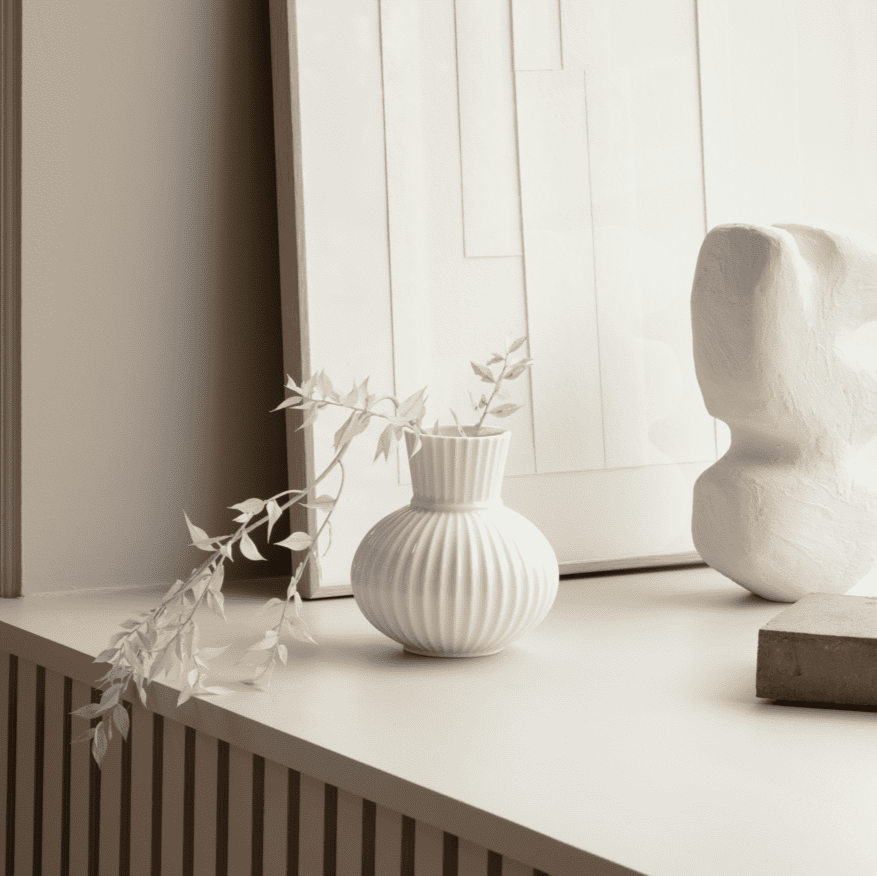 Lyngby Porcelain Tura Vase 14.5 White