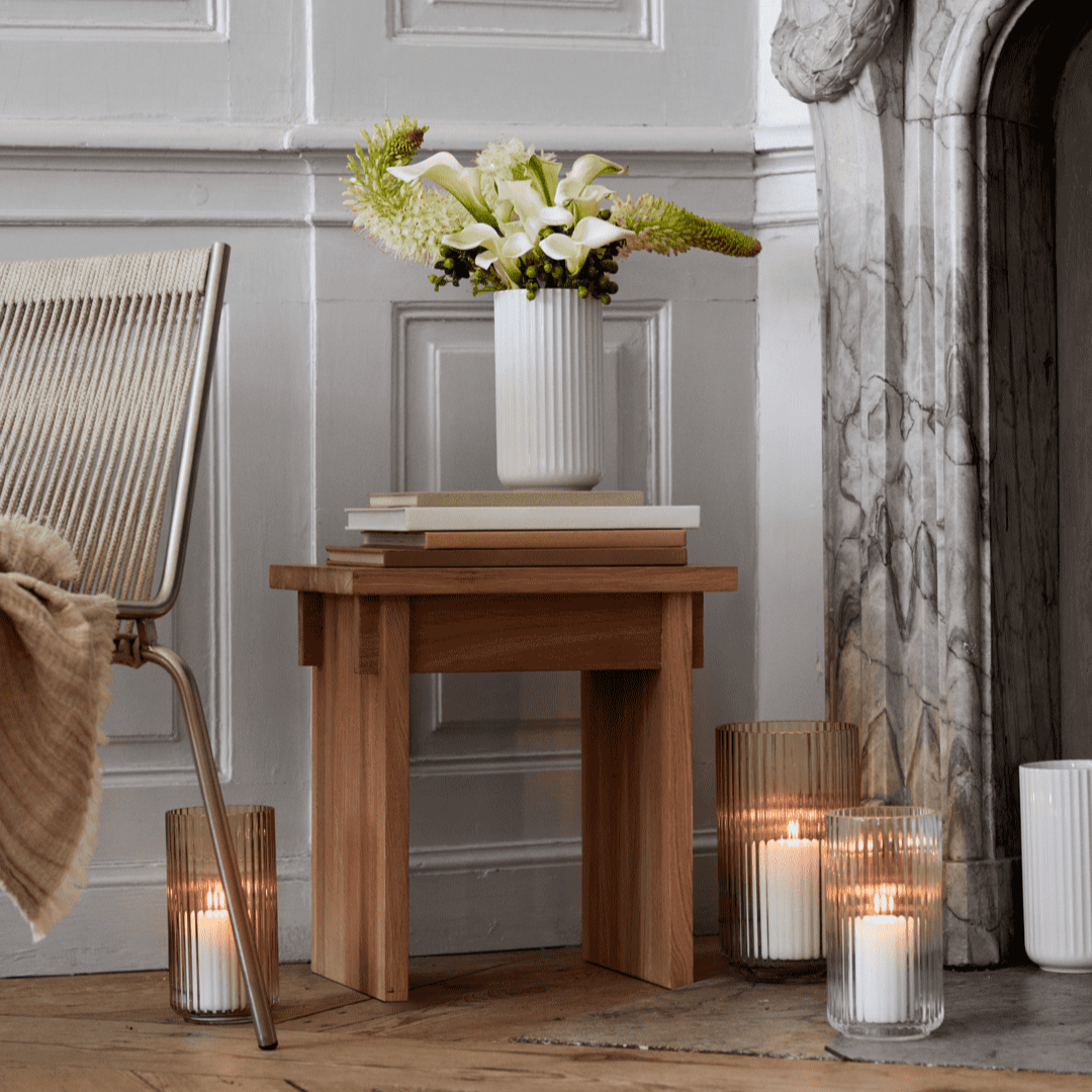 Lyngby Porcelain Glass Vase 20.5 Clear