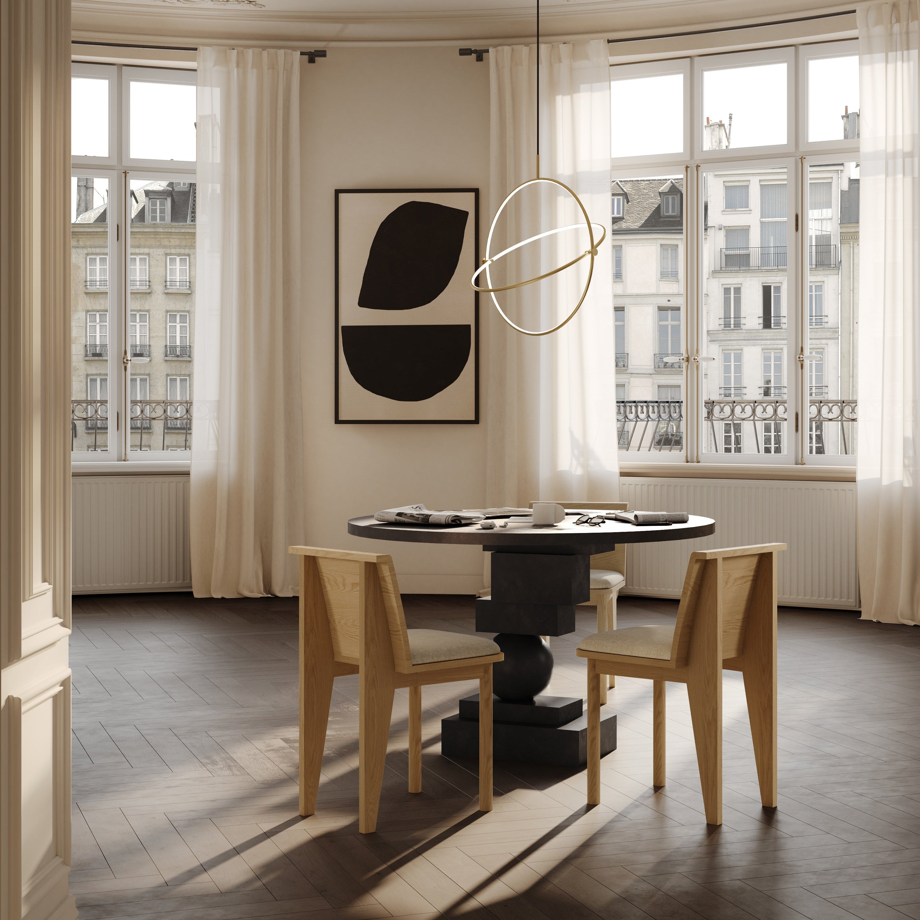 Brutus Slim Dining Chair - Natural Oak